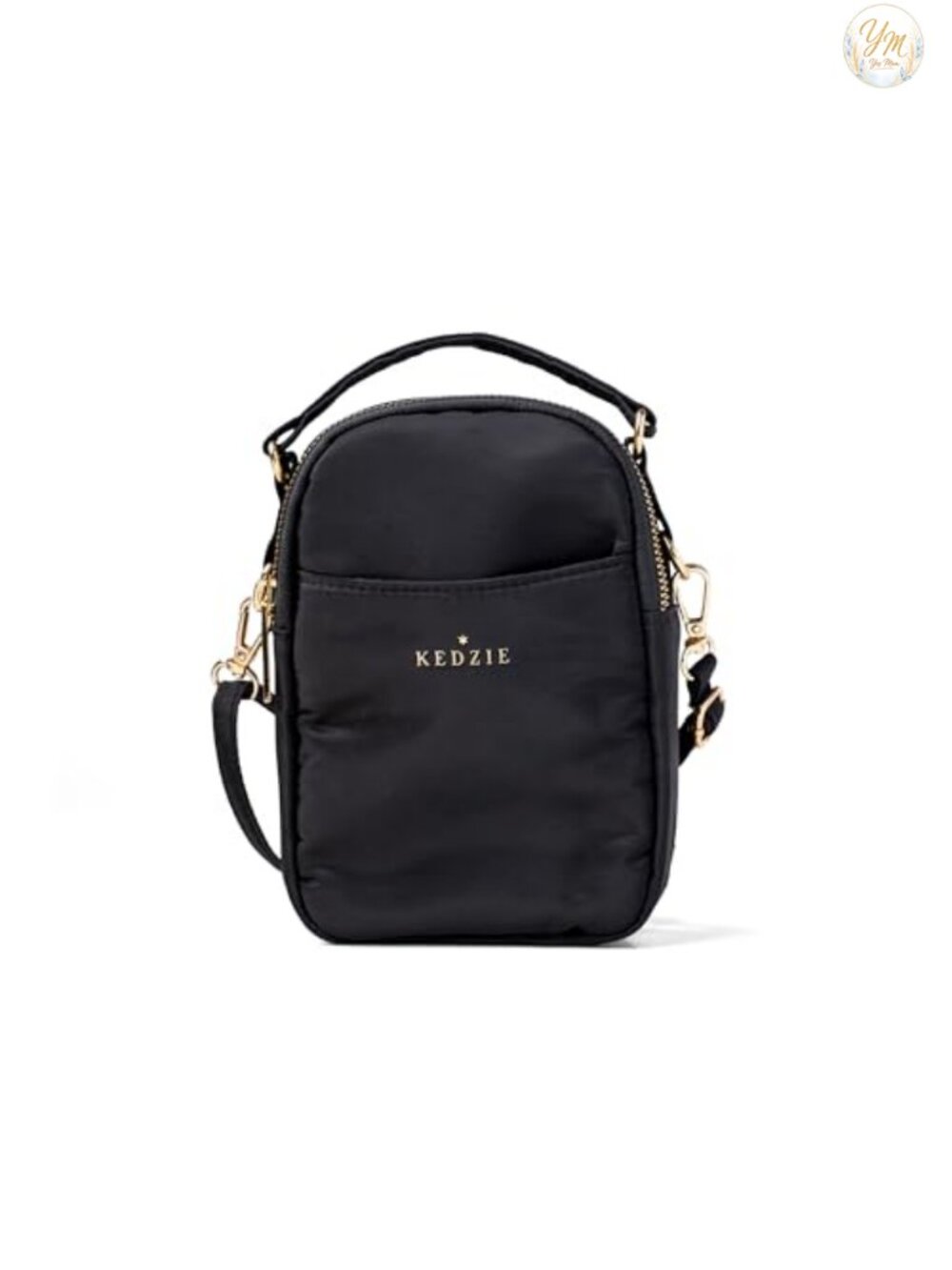 KEDZIE Crosstown Crossbody Bag Adjustable Strap Zipper Purse